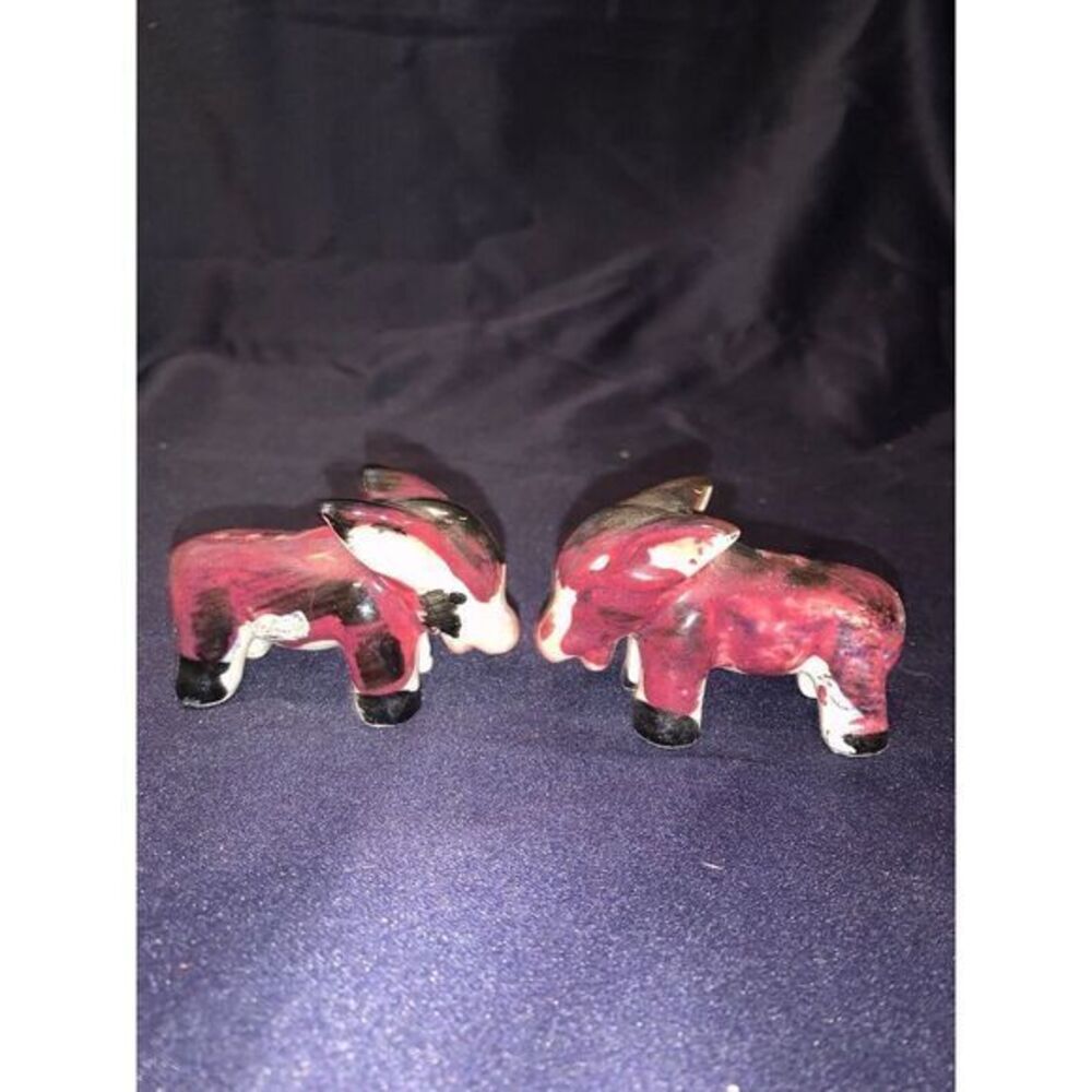 VINTAGE DONKEY CERAMIC - SALT & PEPPER - PURPLE Japan